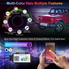 POVTOR Bluetooth app control lets you switch colors and effects on demand.