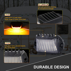 POVTOR RV Exterior LED Light IP68 waterproof design resists dust and rain