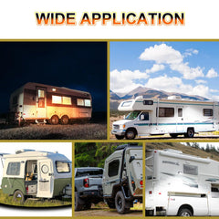 POVTOR RV Exterior LED Light package includes hardware and quick-start guide