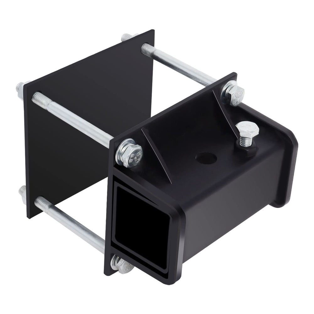 Poweka mount for bike racks and cargo carriers on RV bumper.