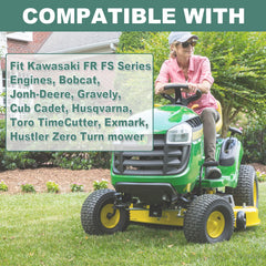 Poweka compatibility diagram for Kawasaki FR-series engines in the kit.