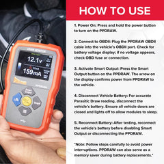 Power Probe PPDRAW supports USB-C charging and bright TFT display.