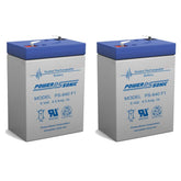 Power Sonic PS-640 front view showing compact 6V 4.5Ah SLA battery for reliable backup power