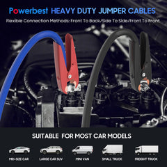 POWERBEST compatible with 12V and 24V vehicles including trucks and SUVs.