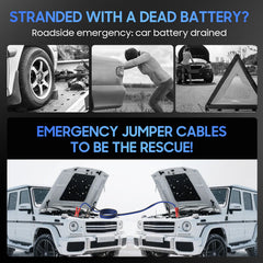PowerBest jumper cables compatible with 12V and 24V vehicles