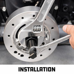 Powerbuilt adapters kit with multiple threading options for different vehicles.