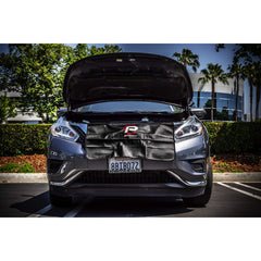 Powerbuilt Durable vinyl exterior with soft inner liner protects fenders during maintenance.
