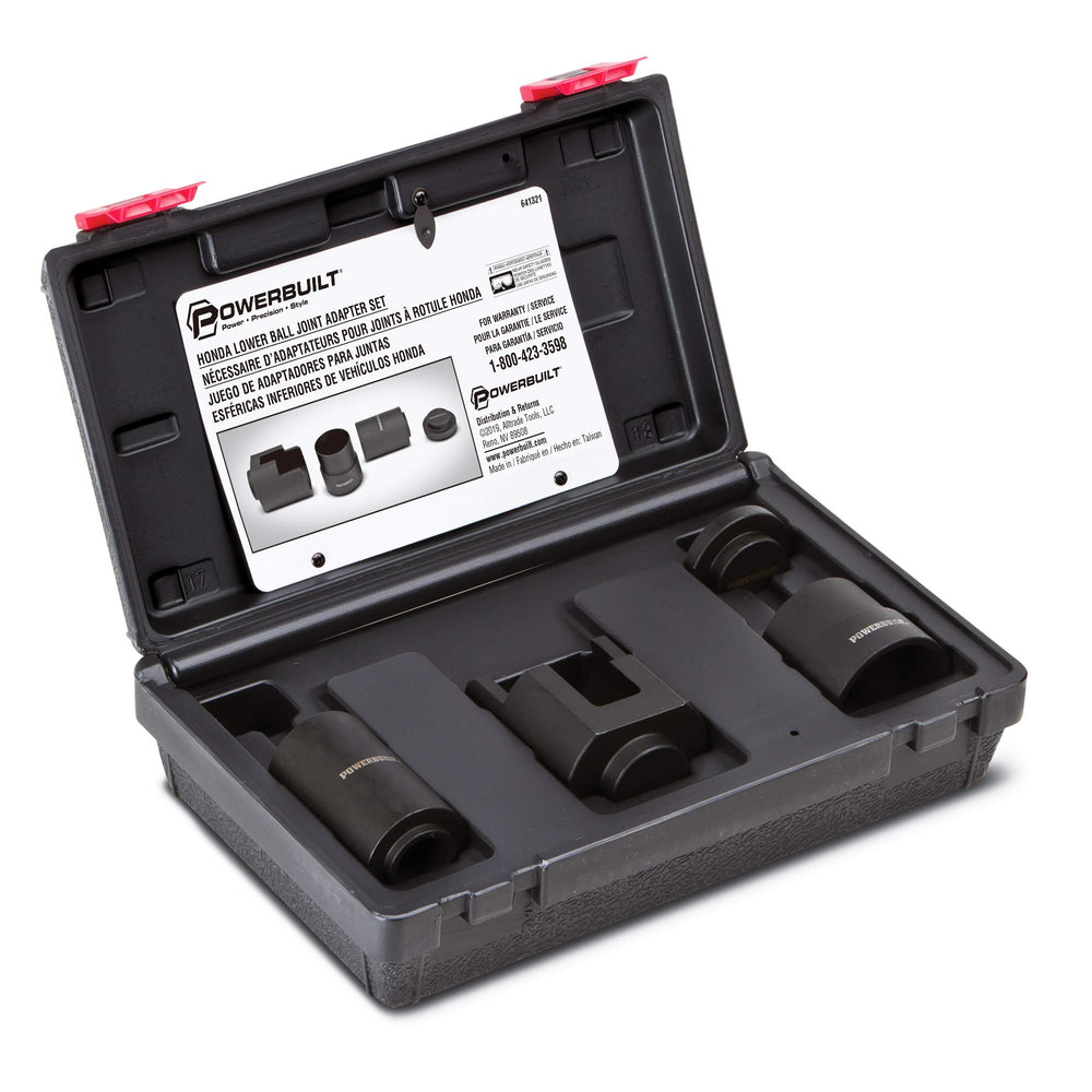 Powerbuilt Honda lower ball joint adapter kit assembly for easy removal and installation