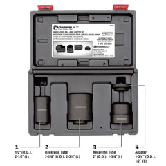Powerbuilt Honda adapter kit in use on a car for ball joint service
