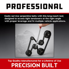 Powerbuilt clear illustrated instructions help speed belt changes.