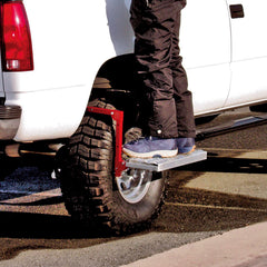 Powerbuilt Tire Step cheese grater surface close-up highlighting non-slip grip