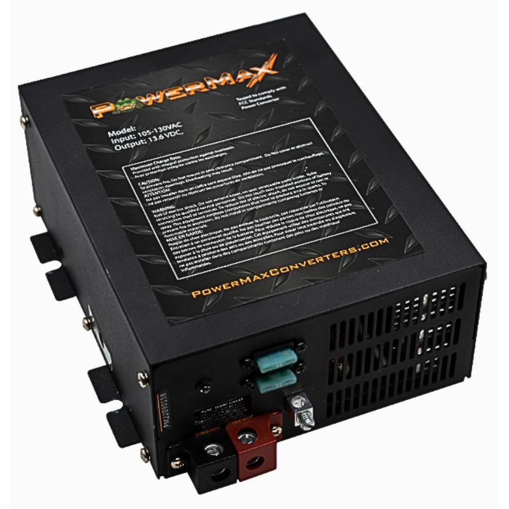 PowerMax PM4 100A front view demonstrates rugged build for off-grid power.