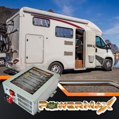 PowerMax PM4-35A lithium compatible label for LiFePO4 batteries