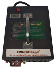 PowerMax PMBC-75 rear view with sturdy battery clamps visible