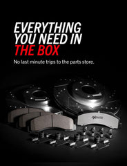 PowerStop drilled and slotted rotors show heat dissipation for consistent braking.