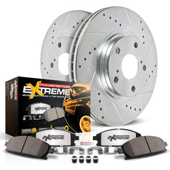 PowerStop front brake kit for LX570 with rotors and pads, ready for installation and strong stopping power