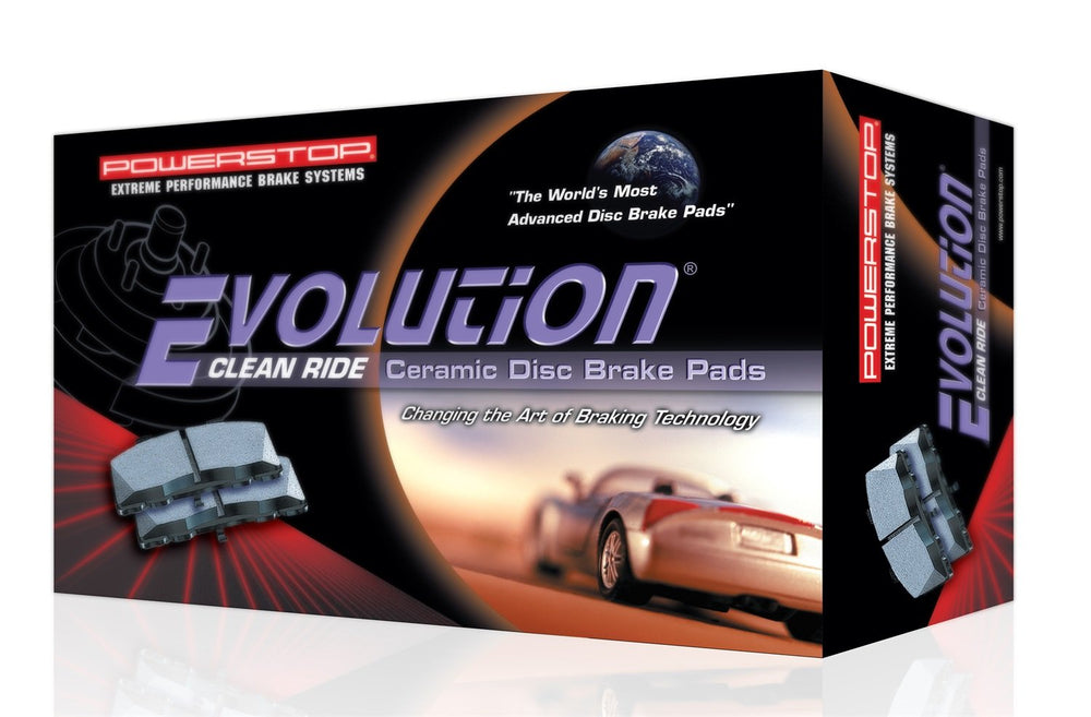 PowerStop Z16 Evolution front brake pads for Honda Accord; quiet braking and cleaner wheels.