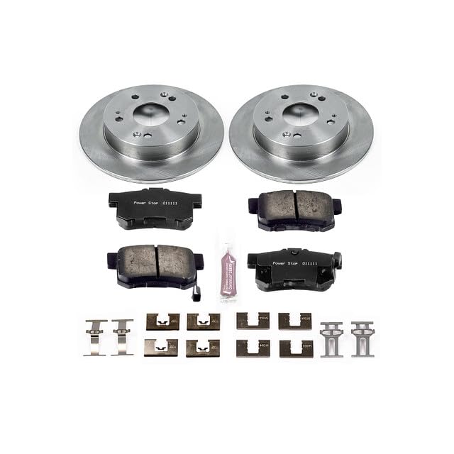 Close-up of Z17 ceramic brake pads showing chamfered and slotted design for quiet stops.