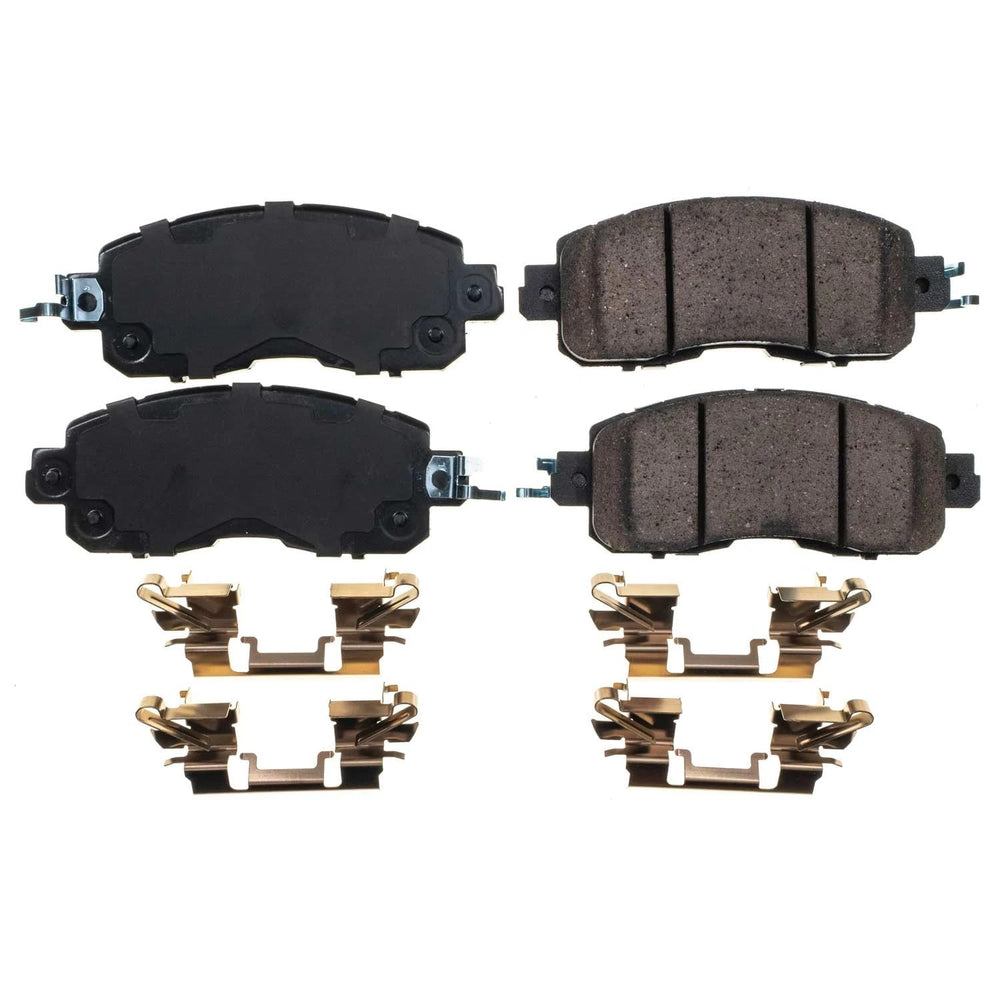 PowerStop Z17 front brake pads on Altima caliper suggest smooth, confident daily stopping.
