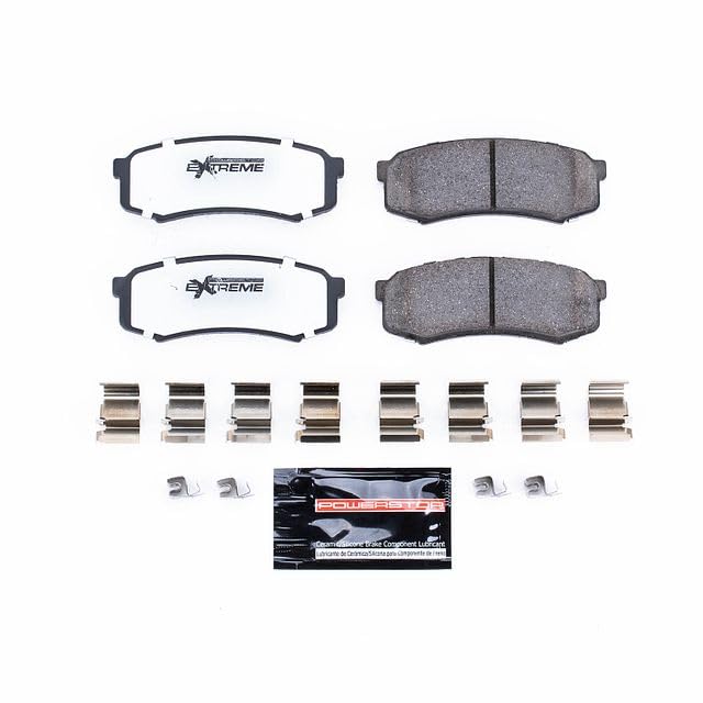 PowerStop Z36 truck and tow brake pads kit ready for installation