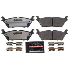 PowerStop Z36 rear brake pad for F-150 shows strong stopping power under heavy loads.