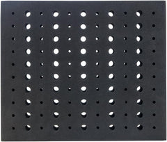 POWERTEC router bit tray storage foam dense padding close-up highlights durable tool protection.