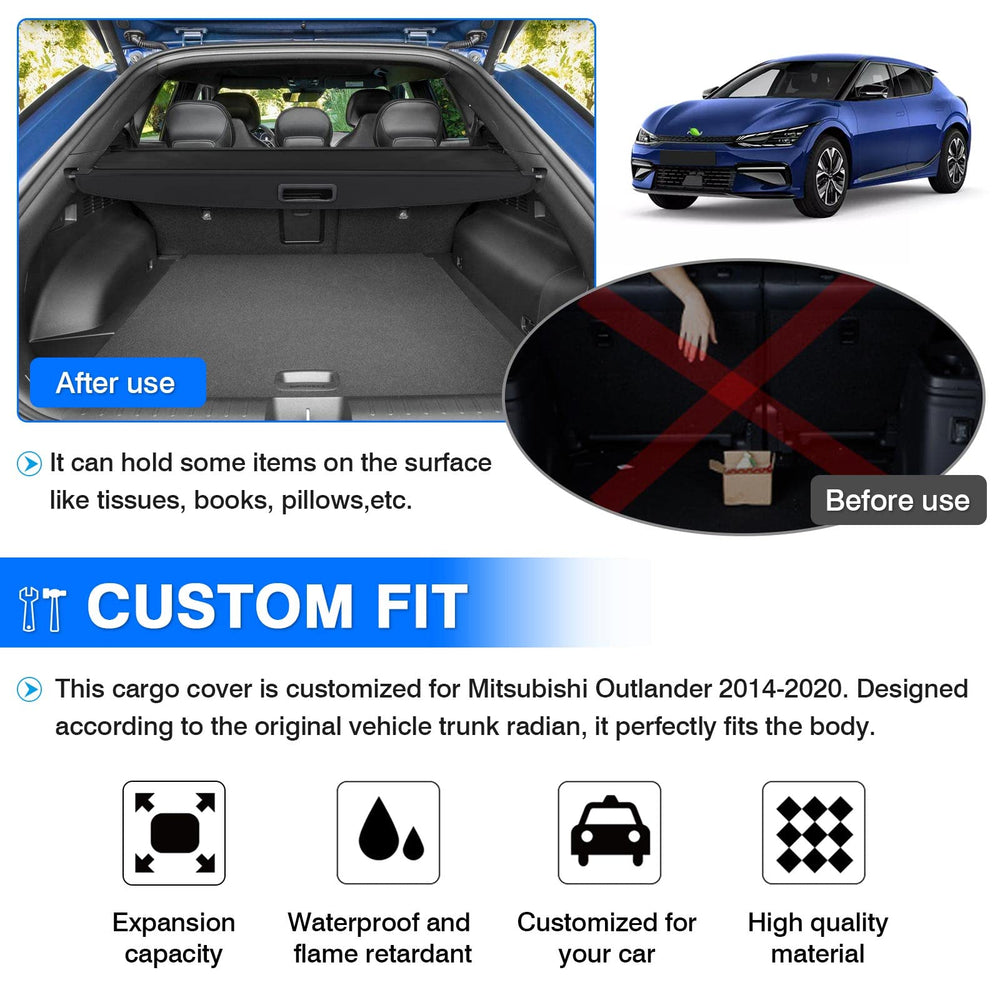 Powerty cargo cover UV protection helps keep interior cooler and upholstery safe.