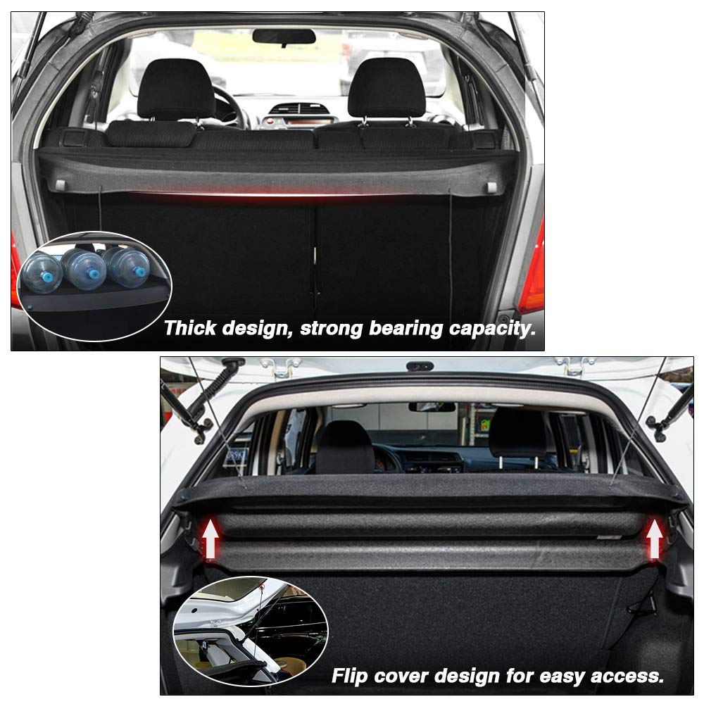 Powerty Honda Fit cargo cover durable nylon construction endures daily use.
