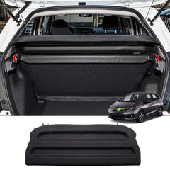 Powerty Honda Fit cargo cover in retractable action shields cargo and sun exposure.