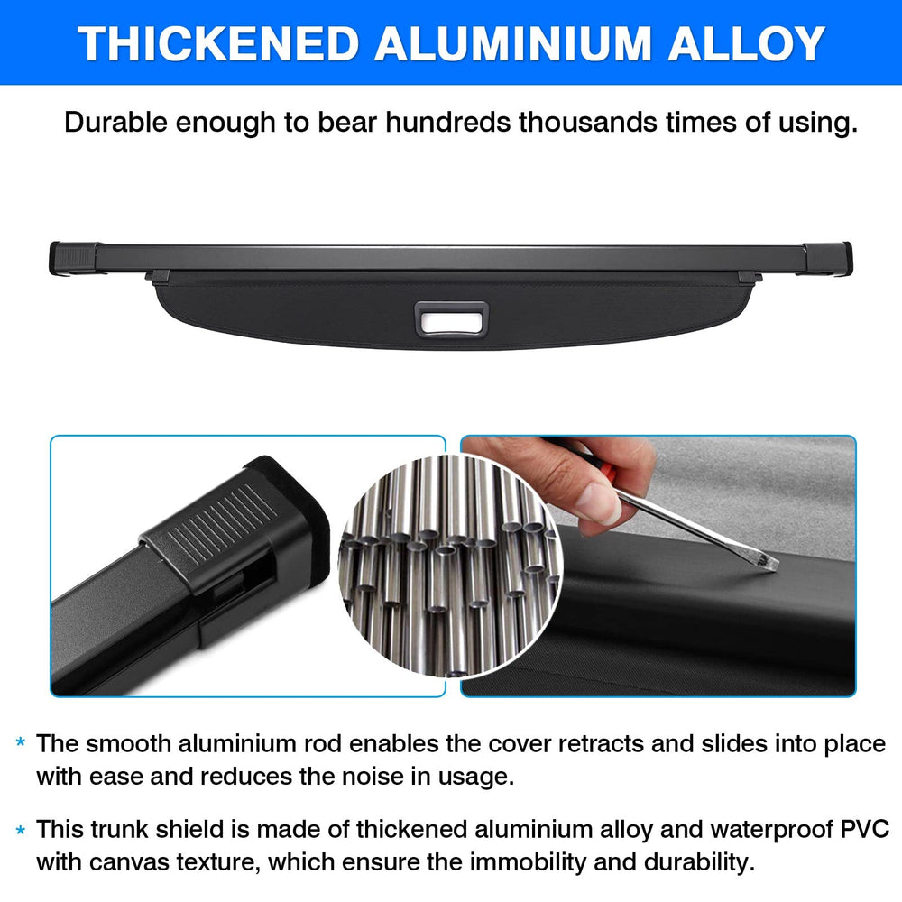 Powerty interior protection keeps belongings shielded from sun and glare.