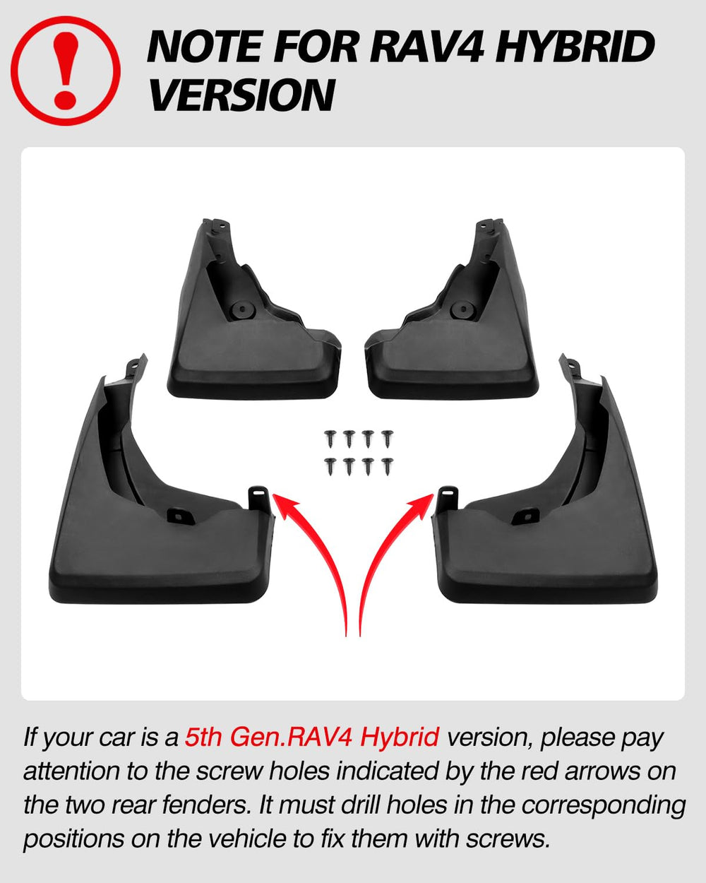 Powerty Rav4 front right splash guard shields wheel well from debris