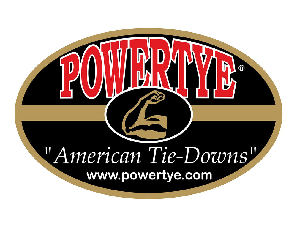 Powertye made in USA for durable, long-lasting vehicle cargo security