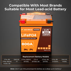 PowerUrus 800A cranking emphasizes strong cold-start performance.