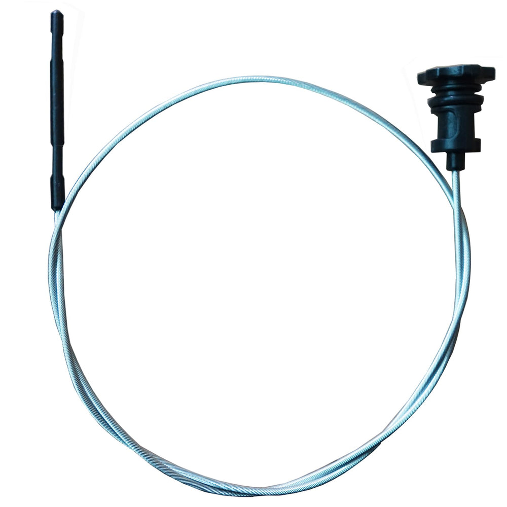 PowerWorks permanent locking dipstick installed in the vehicle for hot or cold checks.