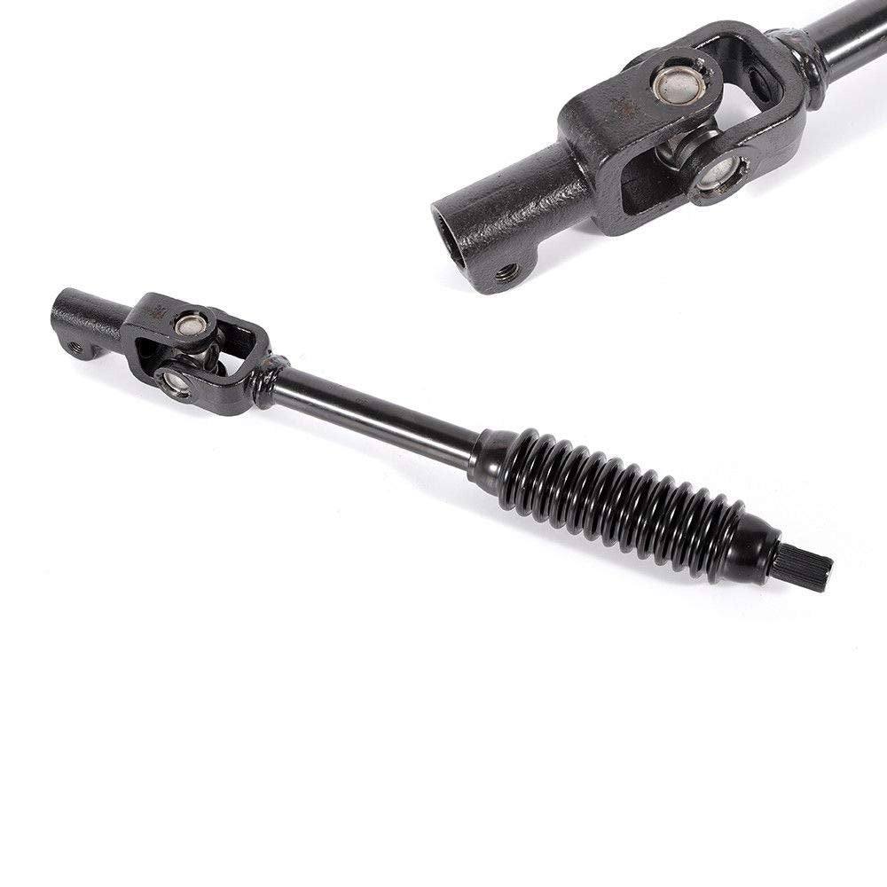 POWERWORKS steering shaft demonstrates direct bolt-on compatibility with Toyota Tacoma.
