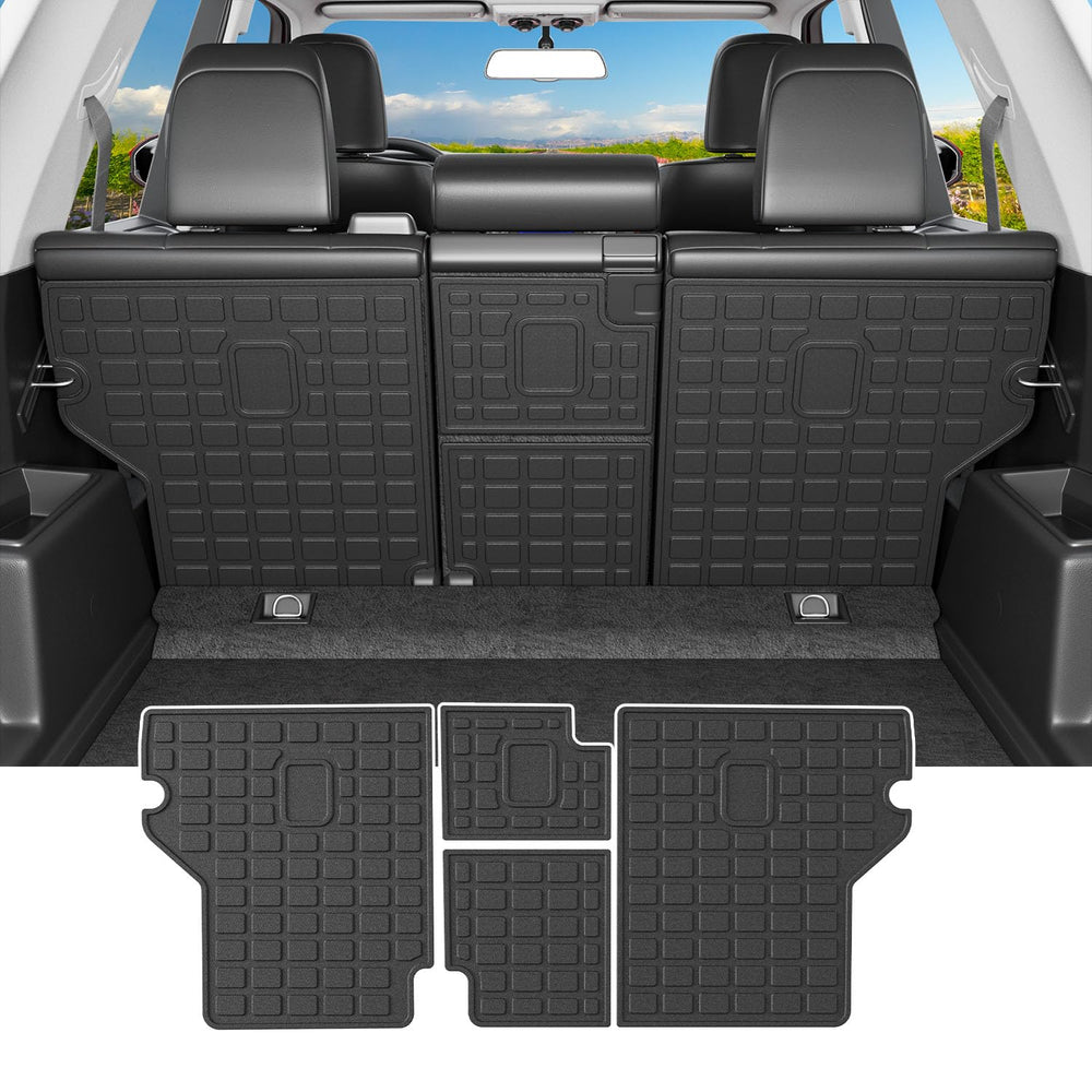 Powoq 4Runner cargo mat trunk protects cargo from spills and dirt.