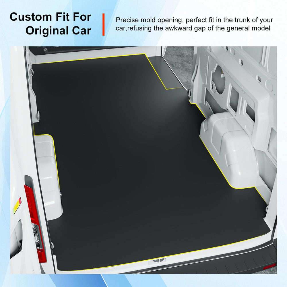 powoq cargo liner tpe coverage protects the Transit trunk floor
