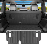 Powoq cargo mat for Toyota Land Cruiser trunk keeps cargo area clean and protected.