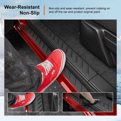 Powoq door sill protector rear-right guards against wear on the rear entry.
