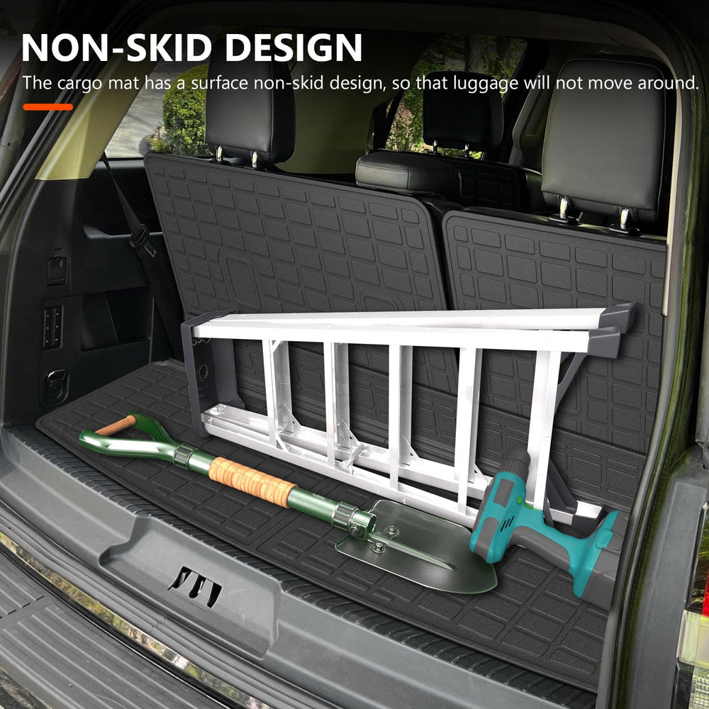 Powoq floor mats in all-weather design resist water and mud on the cabin floor.