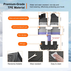 Powoq TPE floor mats offer all-weather protection and easy care