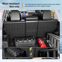 Powoq TPE material offers durable protection for interior surfaces.
