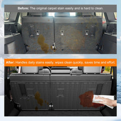 Powoq TPE trunk liner is water-resistant and easy to wipe clean.