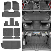 Powoq Traverse floor mat for 7-seat model, rugged protection and easy cleaning in the cargo area.