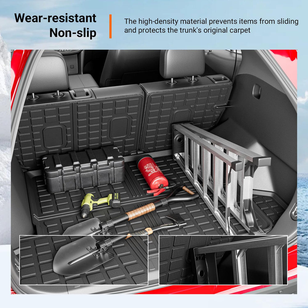 Powoq trunk liner fits precisely for 2018-2024 models.