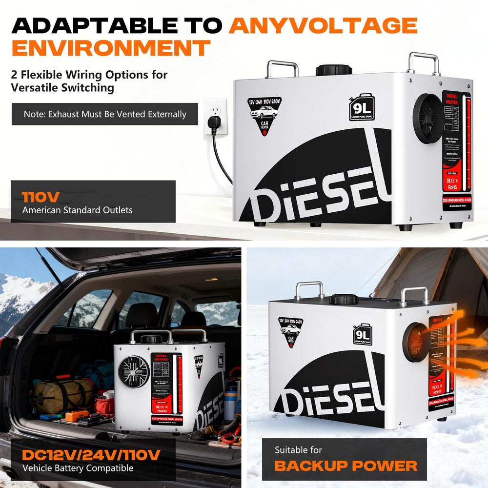 POXURIO diesel heater remote control for convenient operation from a distance.