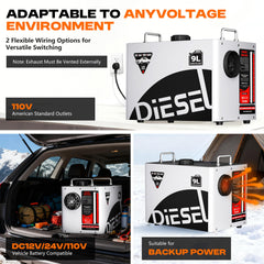 POXURIO diesel heater remote control for convenient operation from a distance.