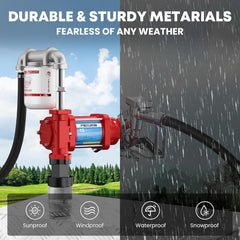 POXURIO pump comes with grounding wire for safer operation on site.