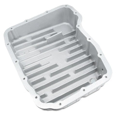 PPE heavy duty transmission pan brushed, internal heat sinks visible for heat management