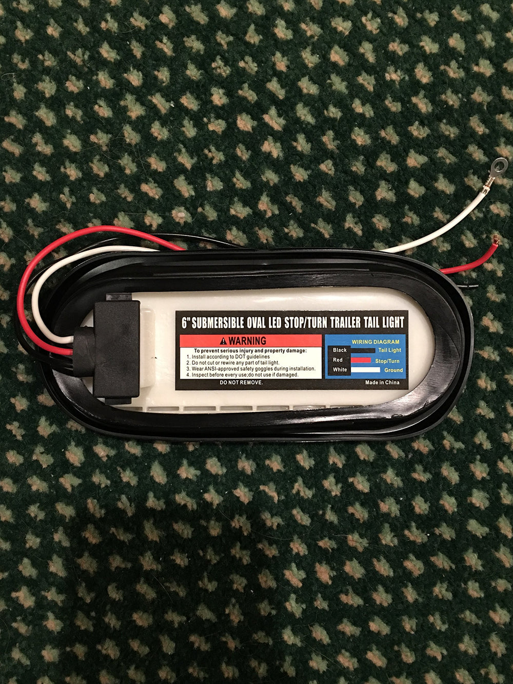 PPI red oval trailer light side wiring for easy installation